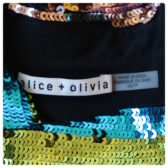 ALICE + OLIVIA Keir Sequin Top - Picture 15 of 17